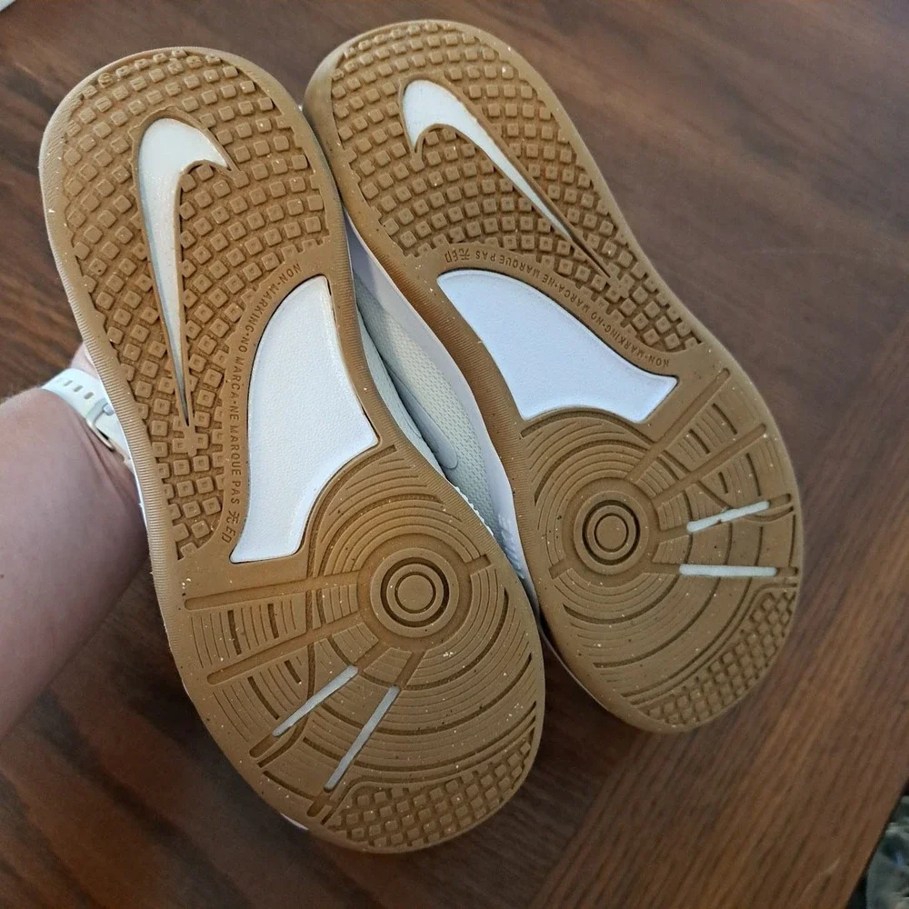 Nike Omni Multi-Court Kids White Gum Light Brown Sneakers DM9028-100 Size 2Y